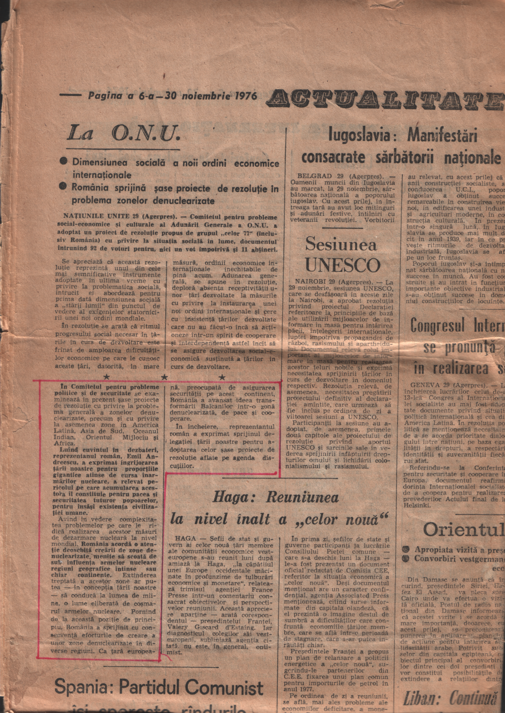 art emil Romania libera 30 nov 1976